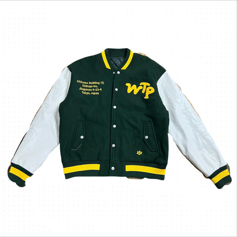 Runway piece 016 (Green Varsity Jacket)