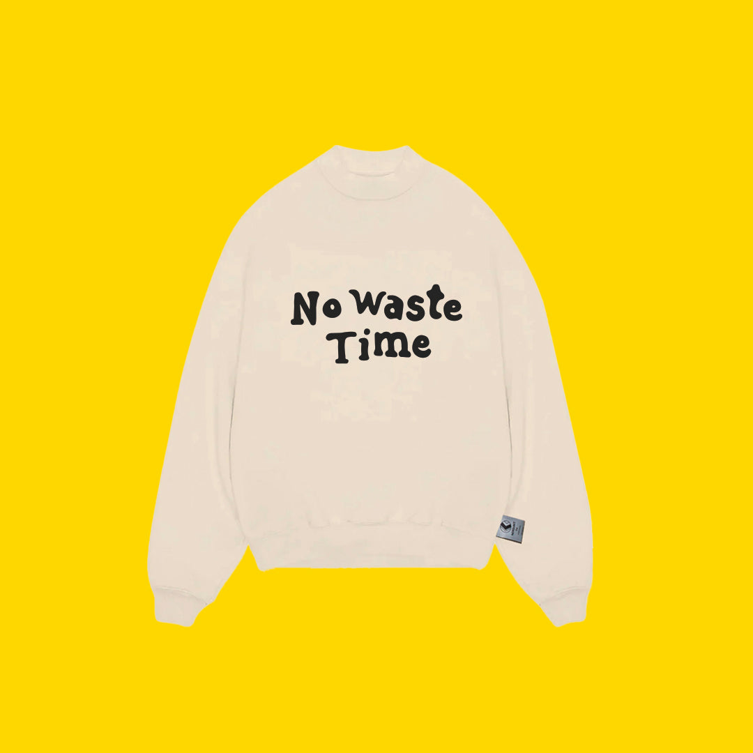 WTP No Waste Time Sweatshirt | Flat White