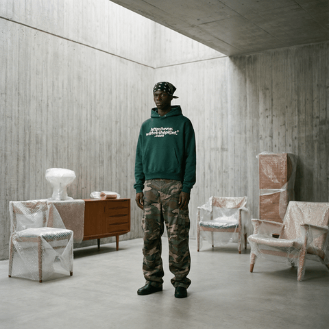 "WEBSITE" Hoodie | Dark Green